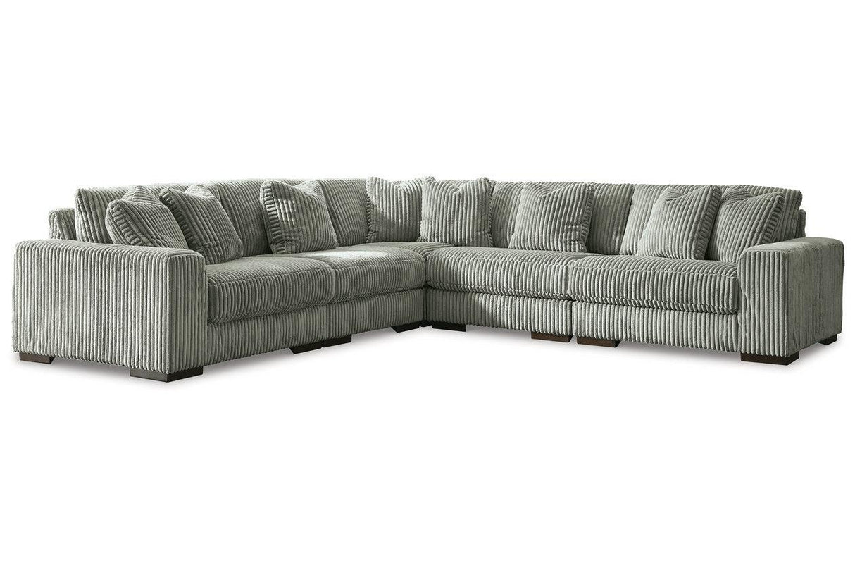 Lindyn Fog 5-Piece Modular Sectional by Ashley at Eve Furniture
