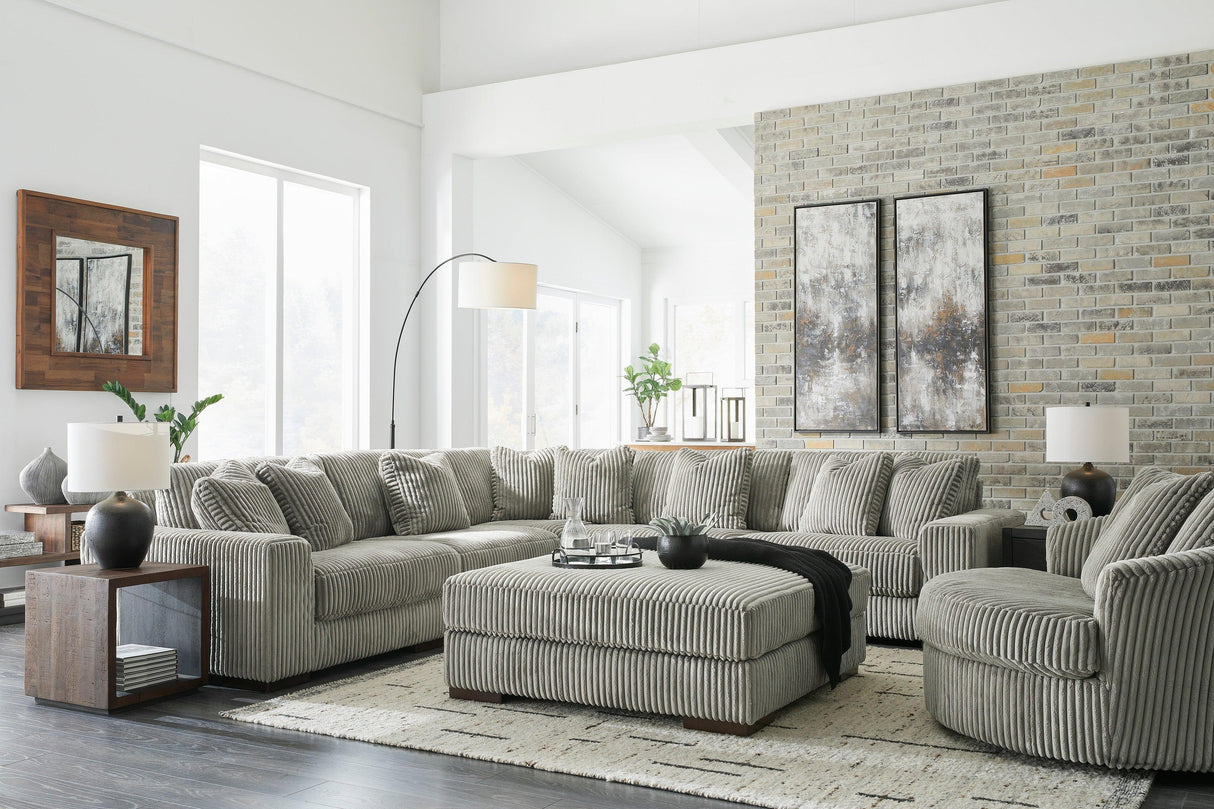 Lindyn Fog 5-Piece Modular Sectional by Ashley at Eve Furniture
