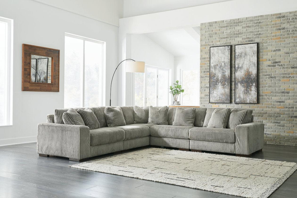 Lindyn Fog 5-Piece Modular Sectional by Ashley at Eve Furniture