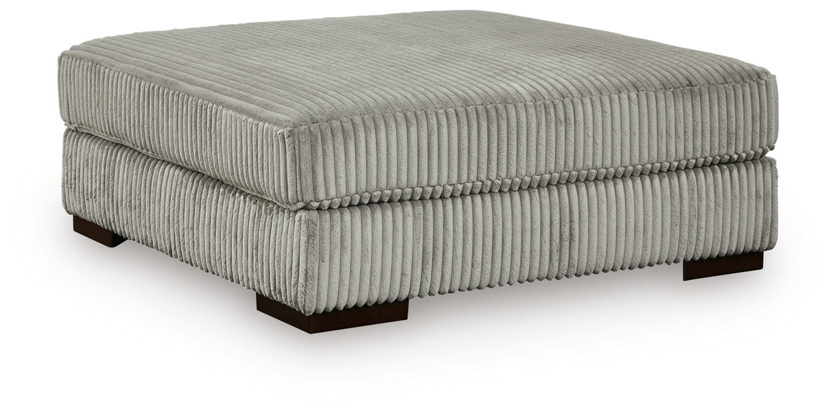 Lindyn Fog 5-Piece Sectional with Ottoman by Ashley at Eve Furniture
