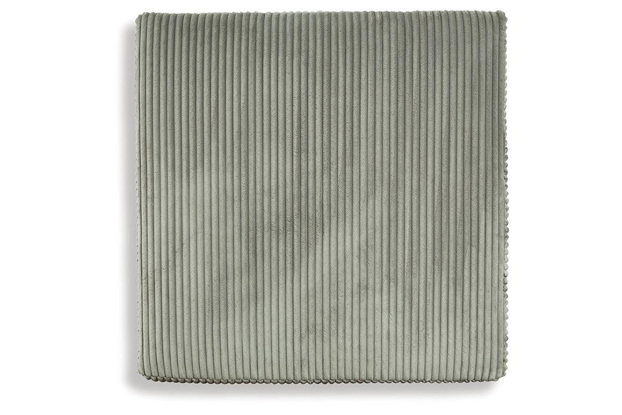 Lindyn Fog Oversized Accent Ottoman by Ashley at Eve Furniture