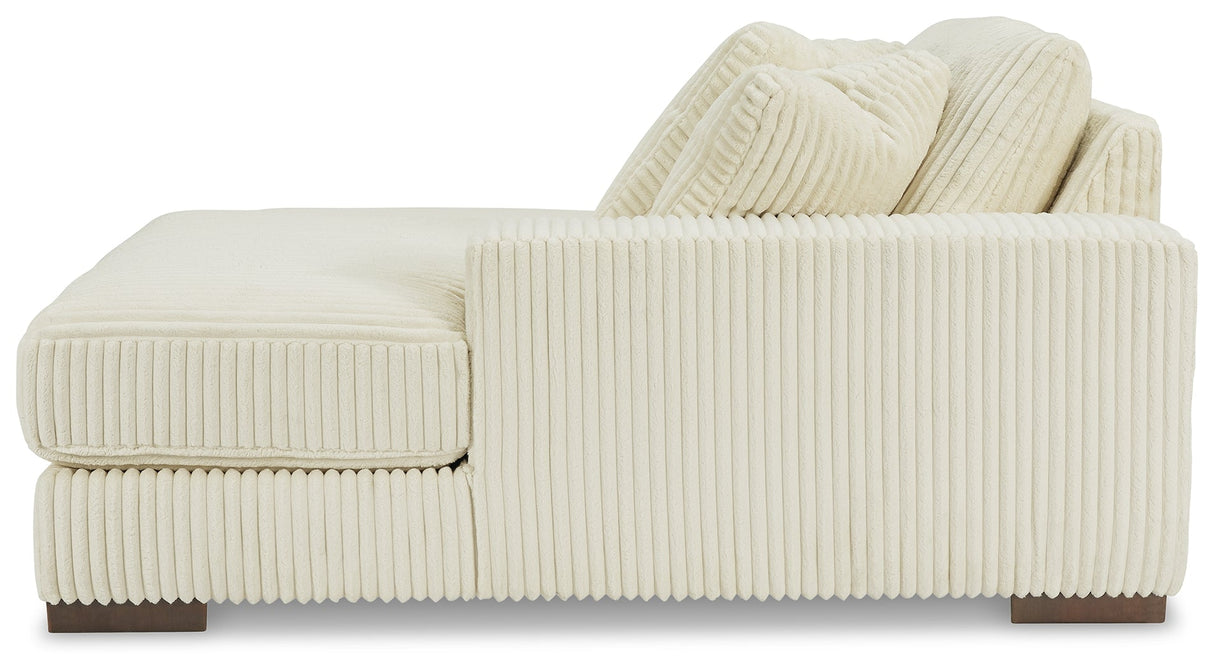 Lindyn Ivory 2-Piece Super Chaise by Ashley at Eve Furniture