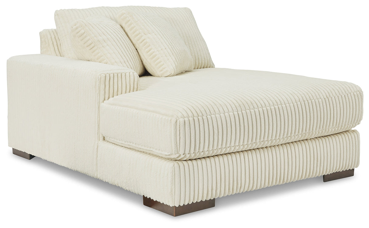 Lindyn Ivory 2-Piece Super Chaise by Ashley at Eve Furniture
