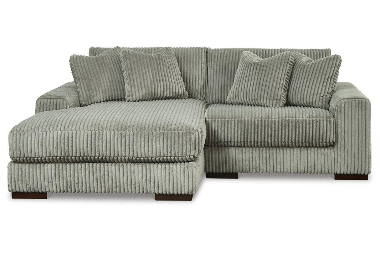 Lindyn Fog 2-Piece Modular Sectional with Left Arm Facing Chaise by Ashley at Eve Furniture
