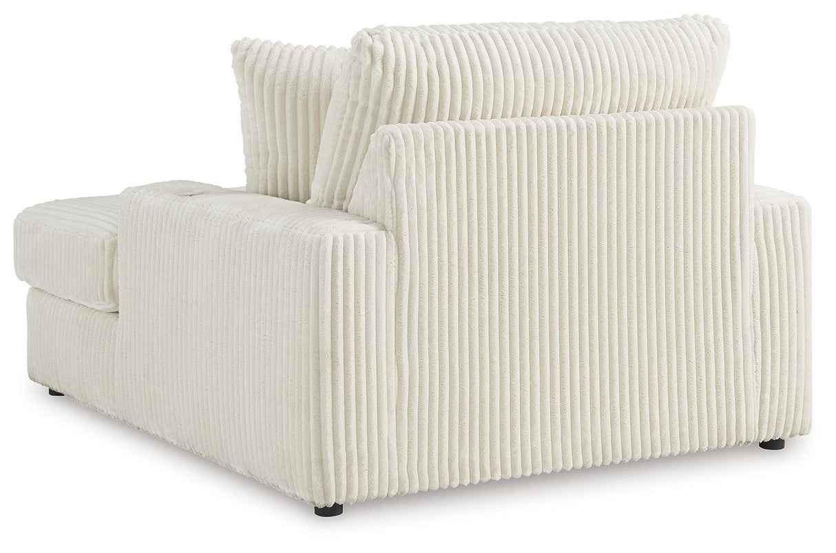Lindyn Ivory Oversized Chaise by Ashley at Eve Furniture