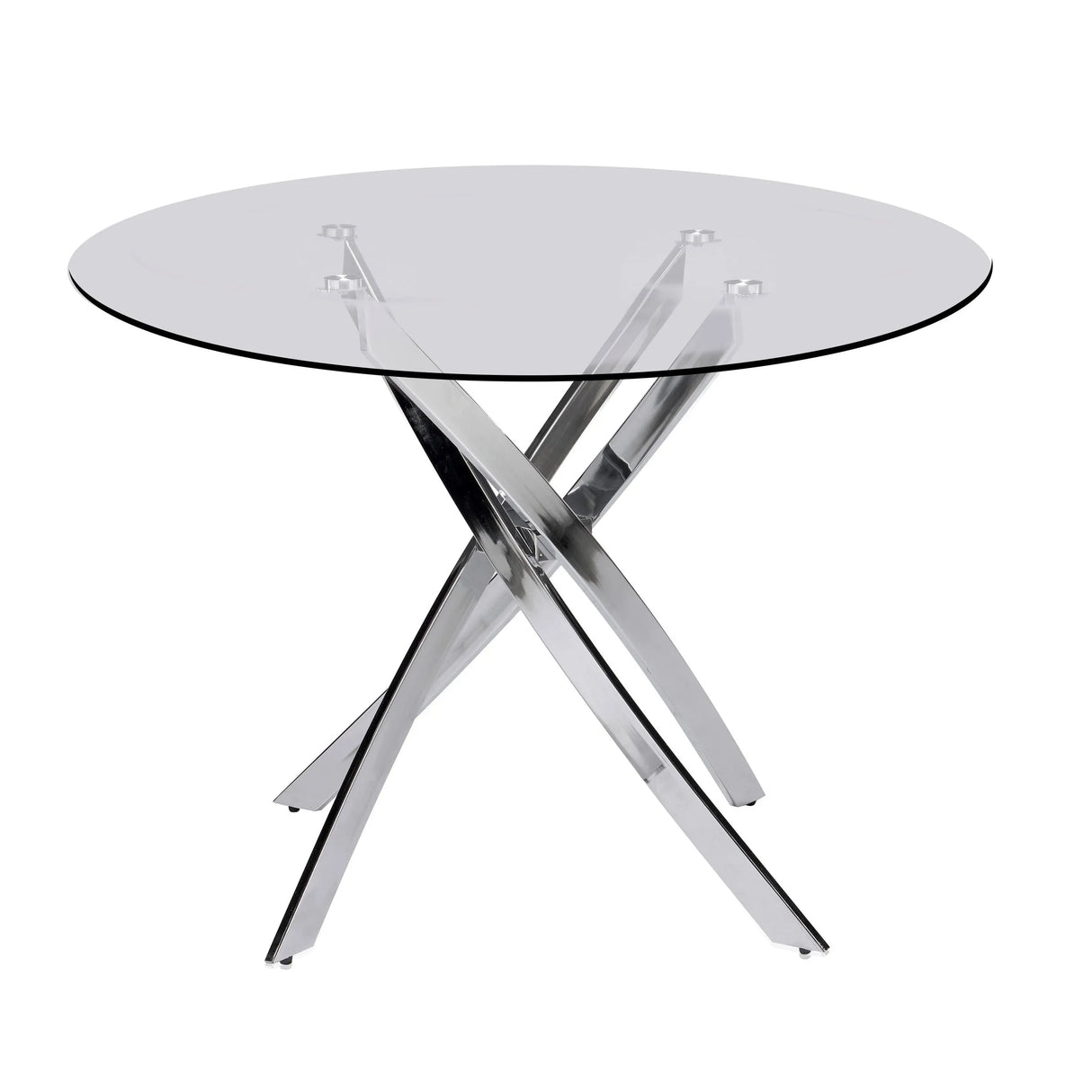 Linea White 5-Piece Dining Room Set by Happy Homes at Eve Furniture