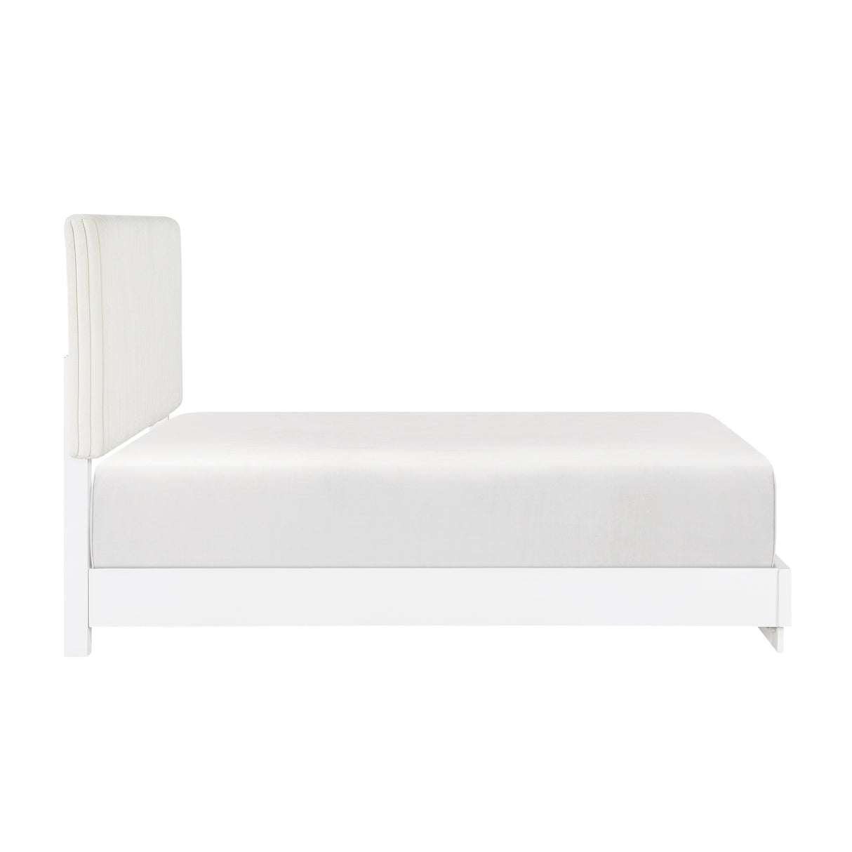 Linea Pearl White California King Bed by Homelegance at Eve Furniture