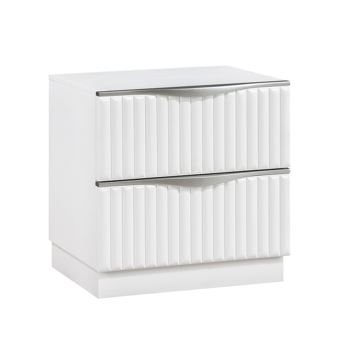 Linea Pearl White Nightstand by Homelegance at Eve Furniture
