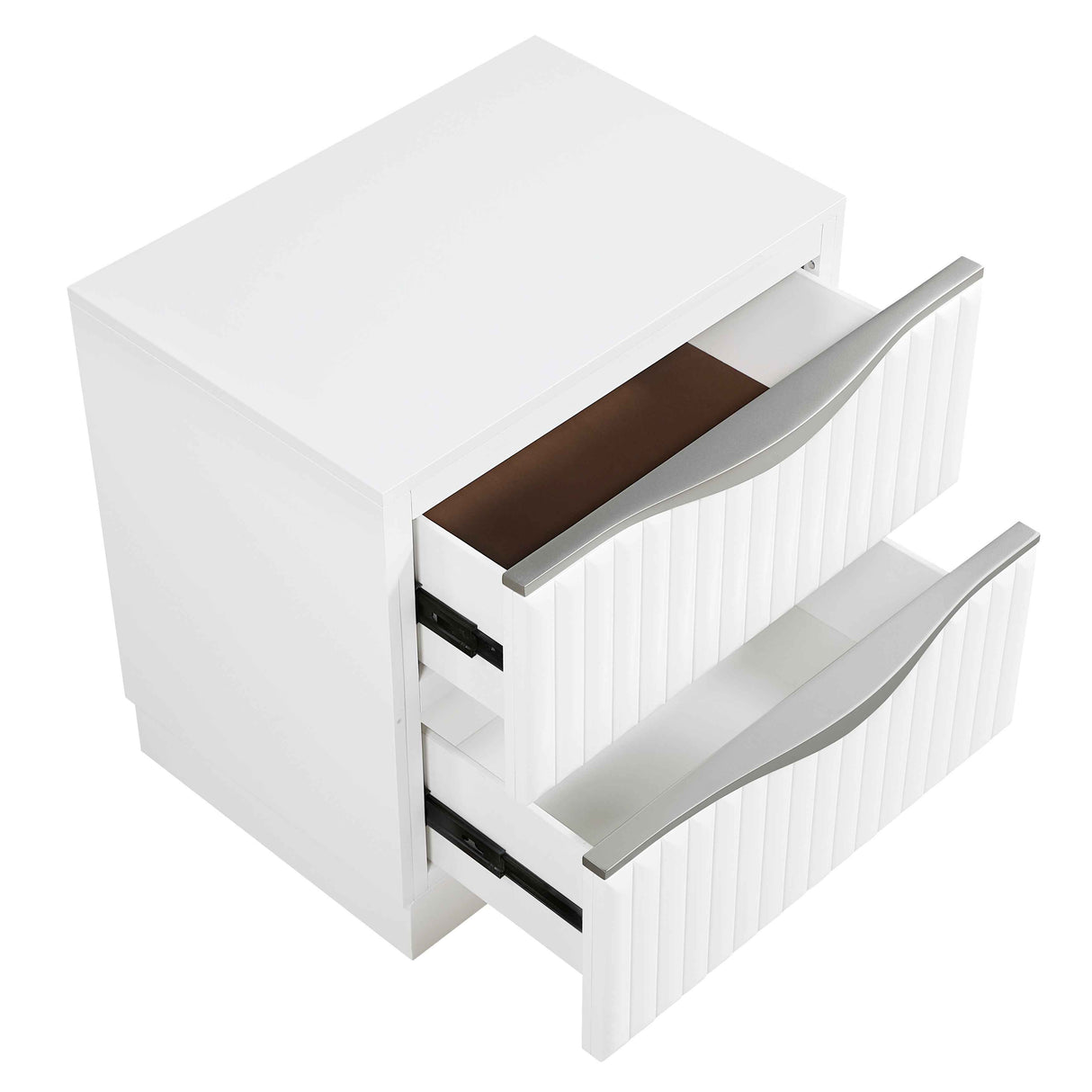 Linea Pearl White Nightstand by Homelegance at Eve Furniture