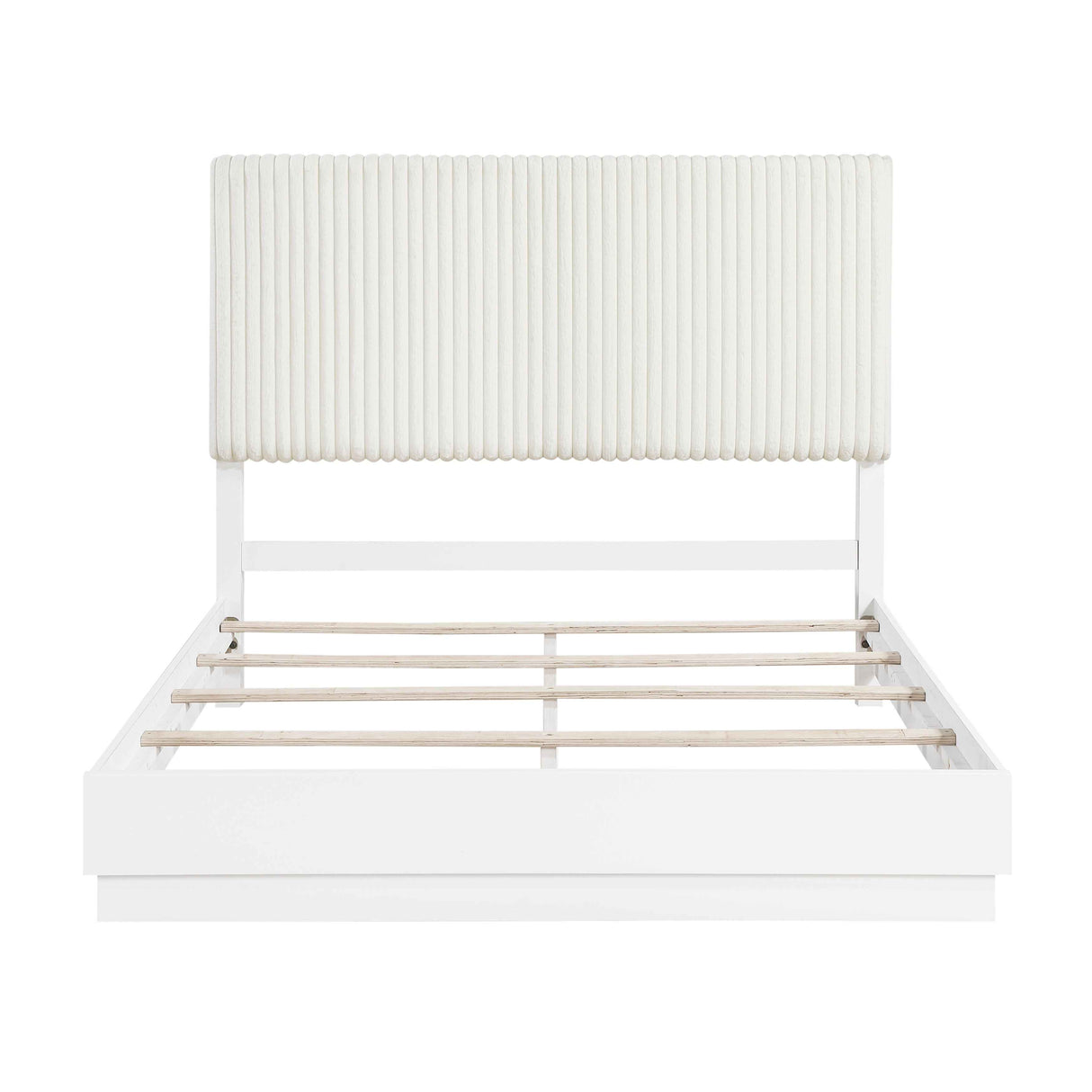 Linea Pearl White Panel Bedroom Set by Homelegance at Eve Furniture