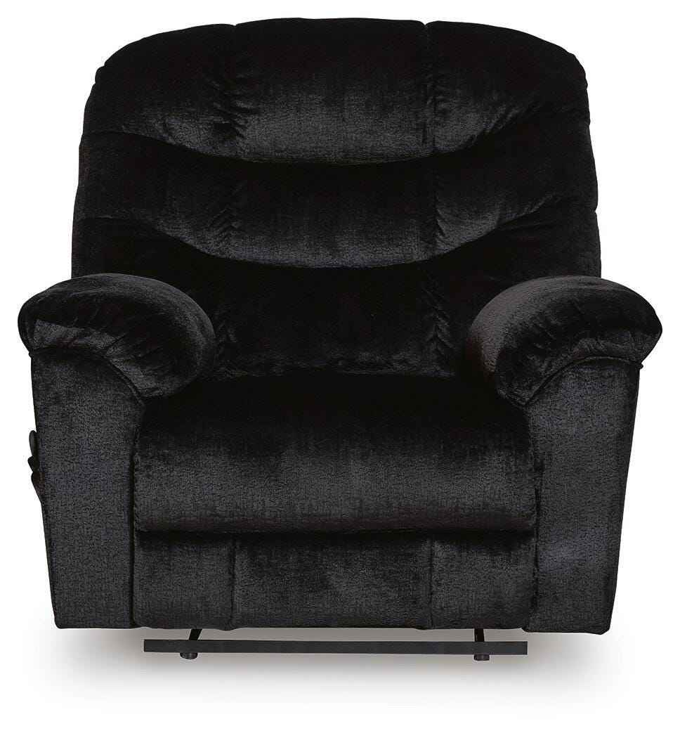 Linenfield Onyx Recliner by Ashley at Eve Furniture