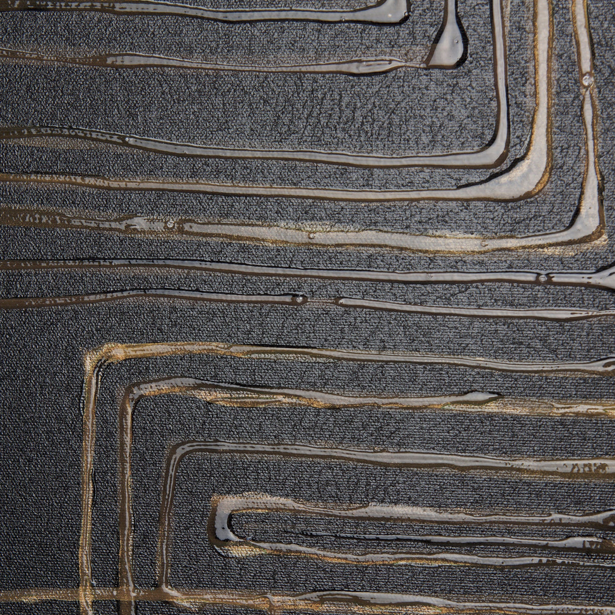 Lines I by Mercana Studio a Hand Embellished Textured Canvas by Mercana at Eve Furniture