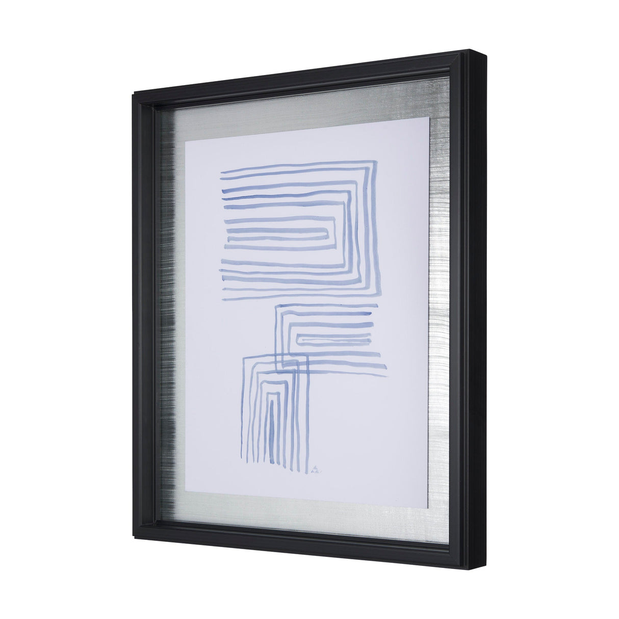 Lines I by Mercana Studio a Hand Embellished Textured Framed Art Print Matted under Glass by Mercana at Eve Furniture