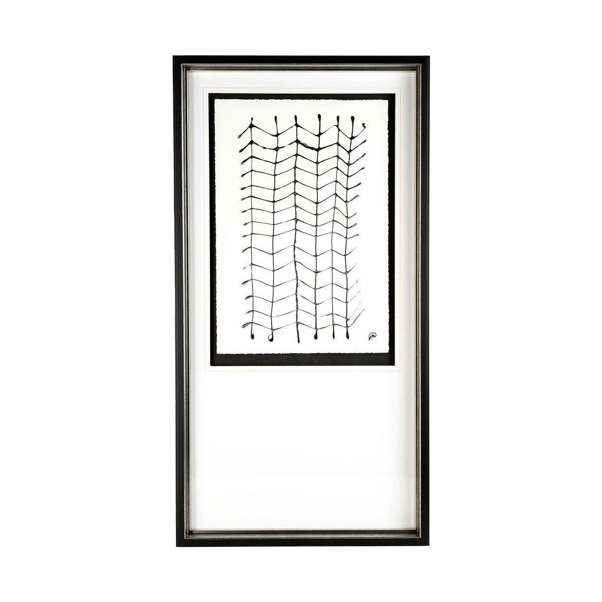 Lines I by Studio M a handmade Original Framed Artwork under Glass by Mercana at Eve Furniture