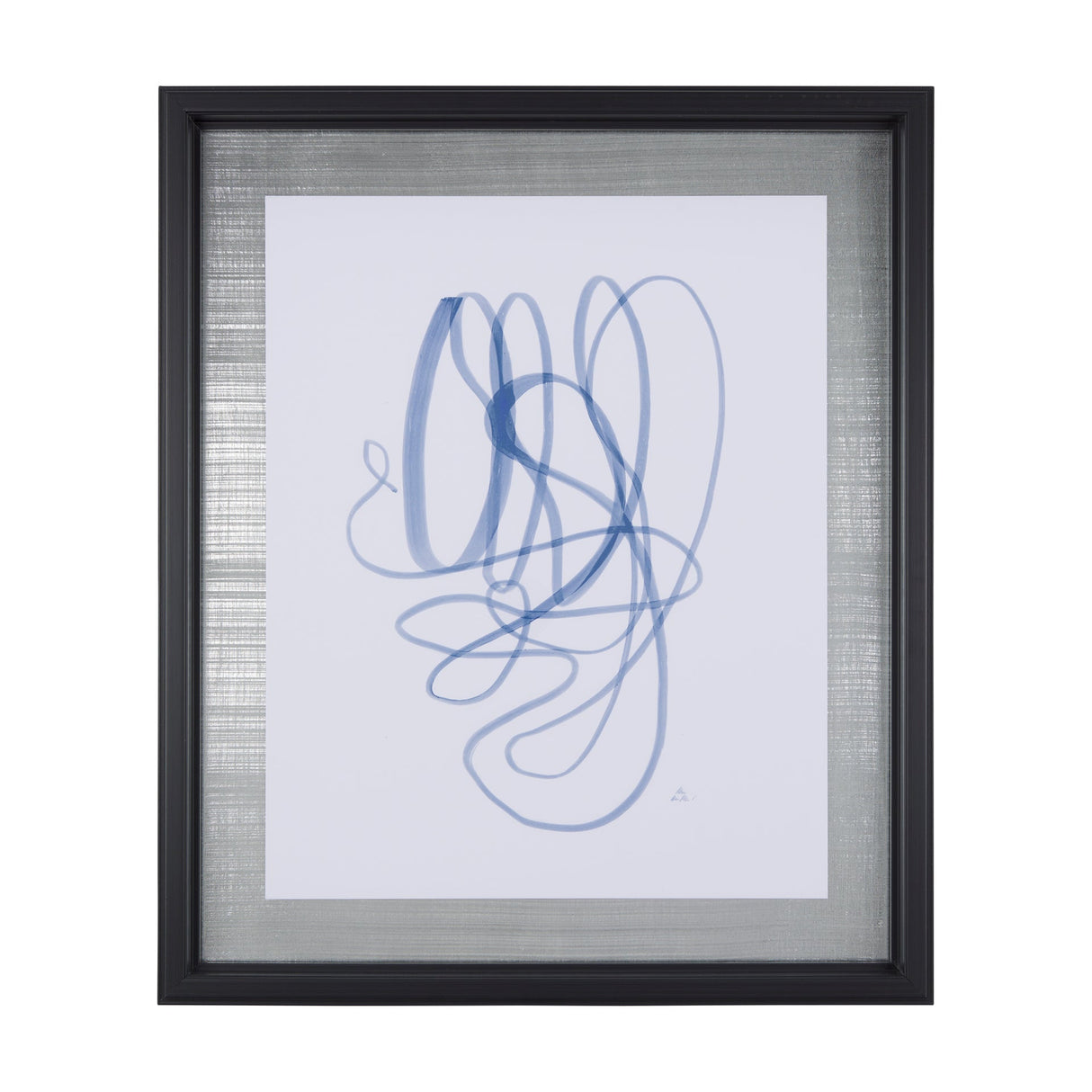 Lines V by Mercana Studio a Hand Embellished Textured Framed Art Print Matted under Glass by Mercana at Eve Furniture