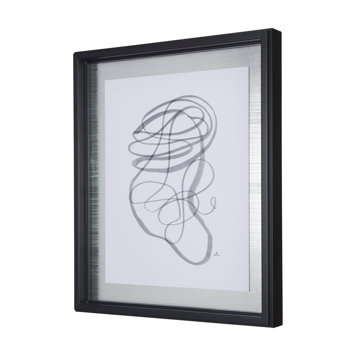 Lines VI by Mercana Studio a Hand Embellished Textured Framed Art Print Matted under Glass by Mercana at Eve Furniture
