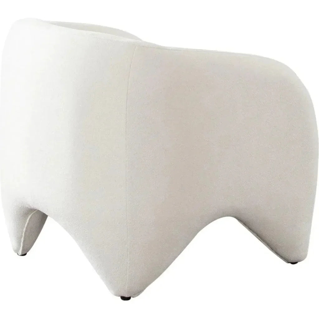 Link Elite Ivory Fabric Accent Arm Chair by Diamond Sofa at Eve Furniture