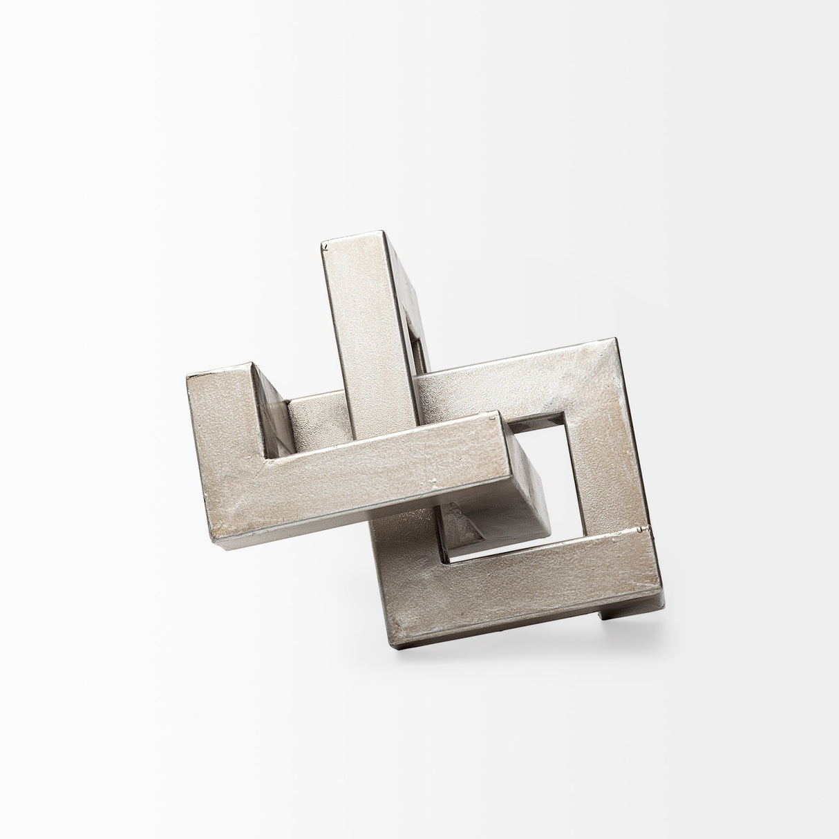 Link Small Silver Metal Sculpture Decorative Object by Mercana at Eve Furniture