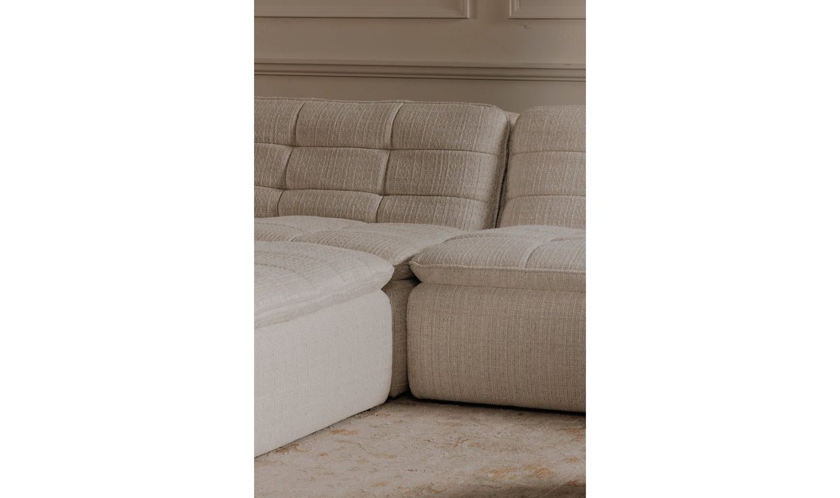 Lino Ottoman Textured Oat by Moe's Home at Eve Furniture