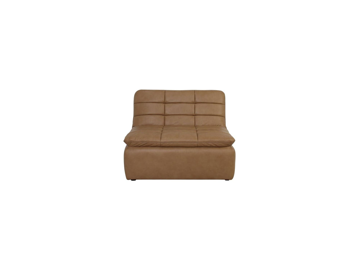 Lino Tan Leather Slipper Chair by Moe's Home at Eve Furniture