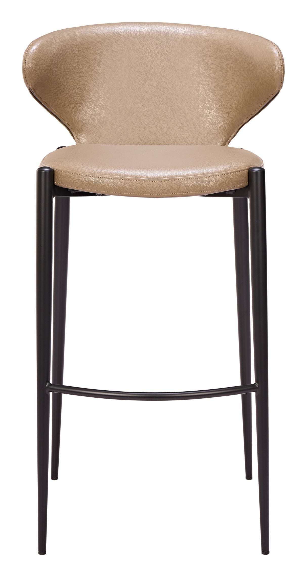 Lino Taupe Barstool (Set of 2) by Zuomod at Eve Furniture