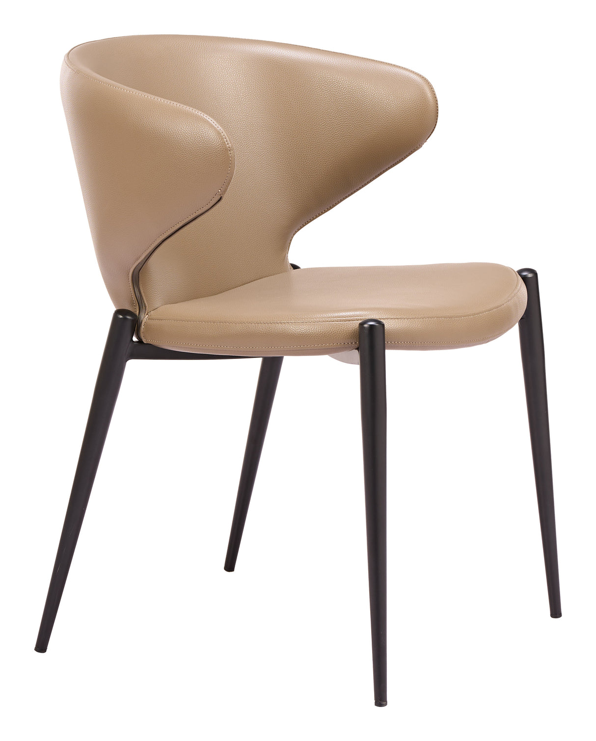 Lino Taupe Dining Chair (Set of 2) by Zuomod at Eve Furniture
