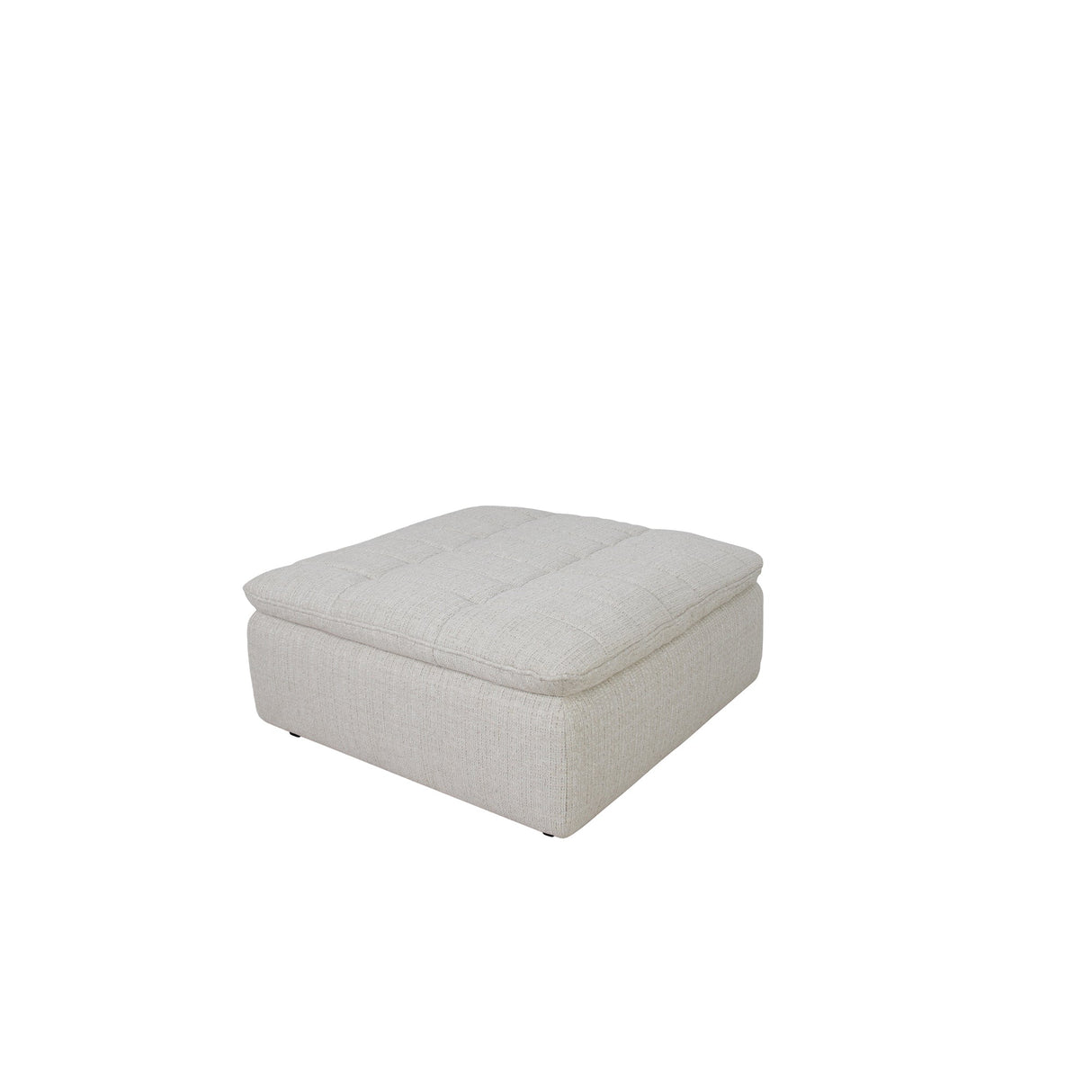 Lino Textured Oat Ottoman by Moe's Home at Eve Furniture