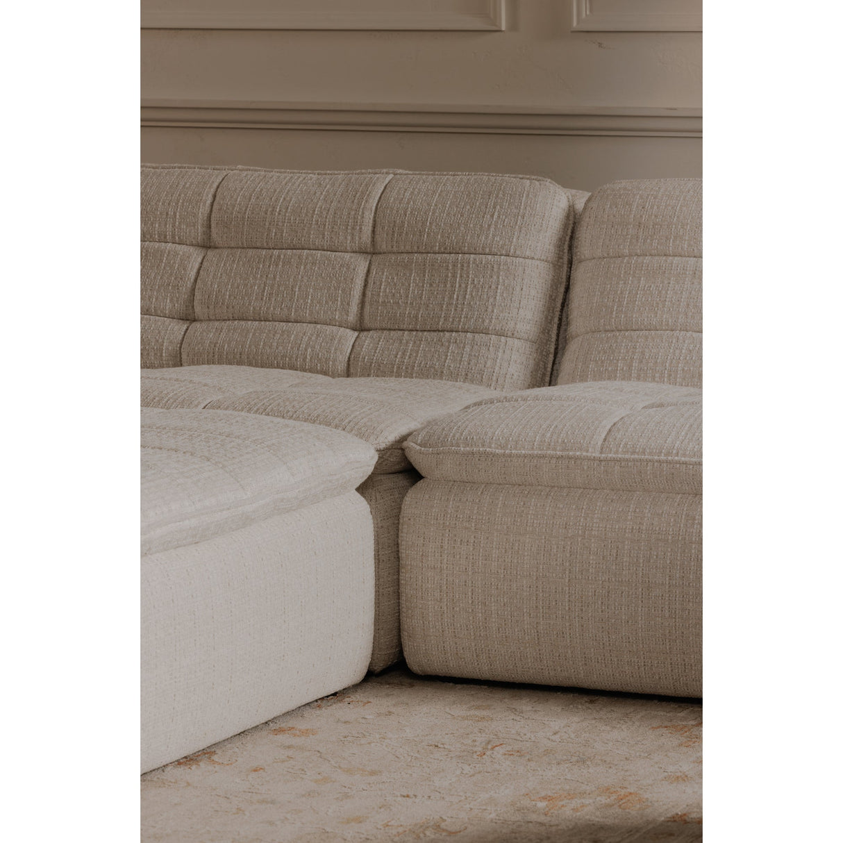 Lino Textured Oat Slipper Chair by Moe's Home at Eve Furniture
