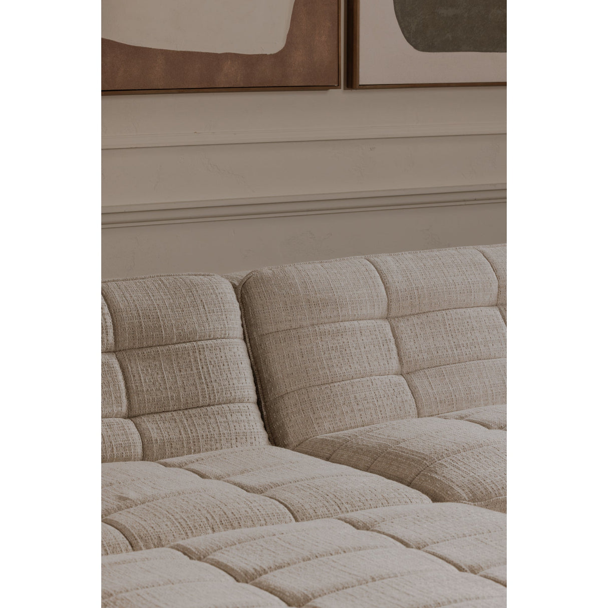 Lino Textured Oat Slipper Chair by Moe's Home at Eve Furniture