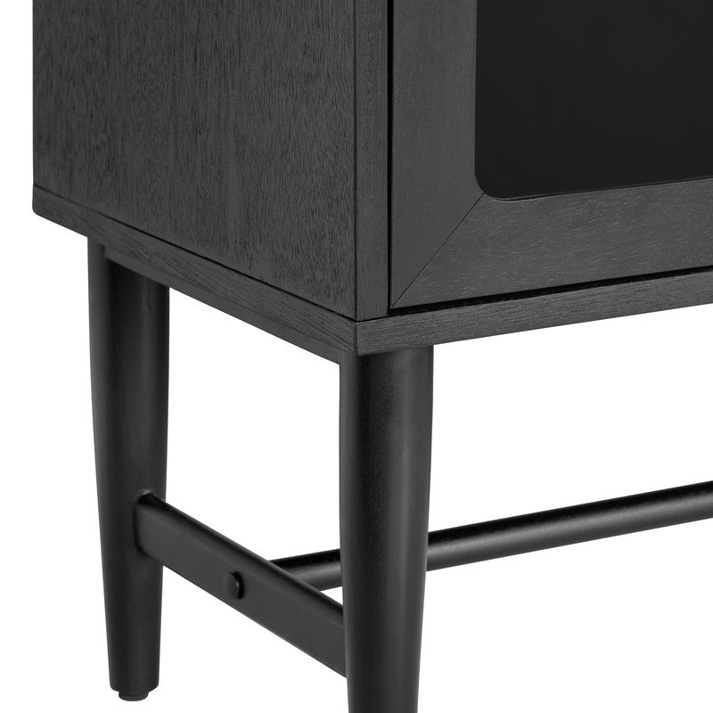 Linsey Black Sideboard by Crestview at Eve Furniture