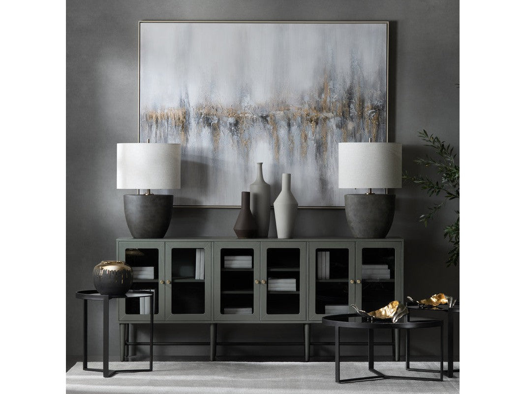 Linsey Green/Gray Sideboard by Crestview at Eve Furniture