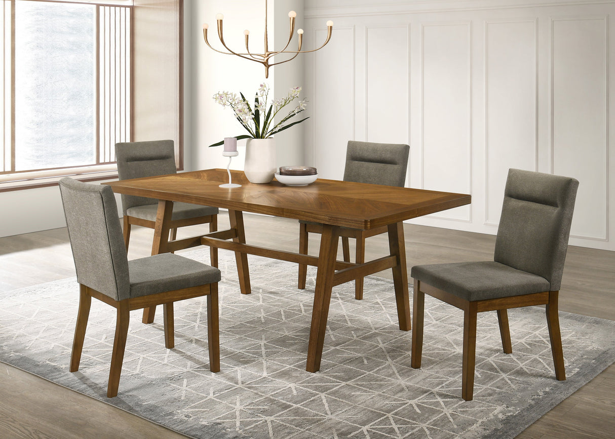 Linus Brown Dining Table by Crown Mark at Eve Furniture
