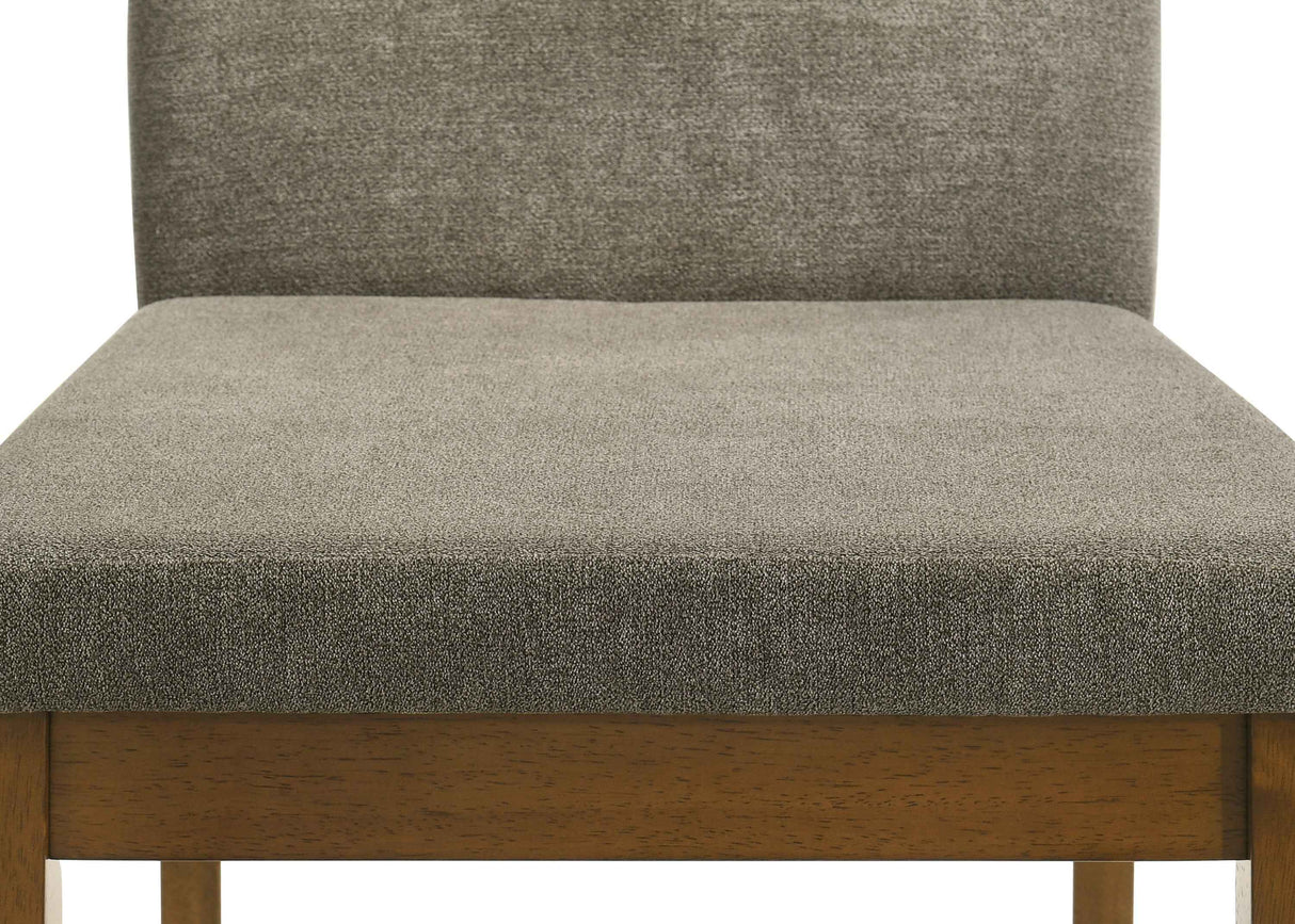 Linus Brown/Gray Side Chair, Set of 2 by Crown Mark at Eve Furniture