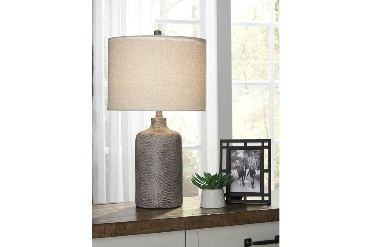 Linus Antique Black Table Lamp by Ashley at Eve Furniture