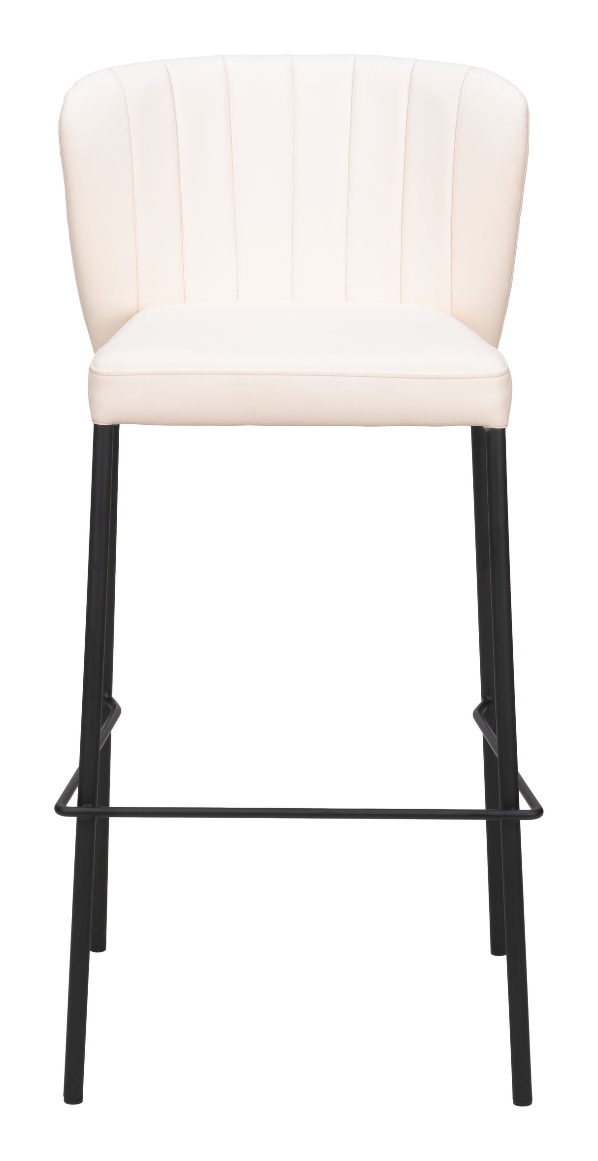 Linz Cream Barstool (Set of 2) by Zuomod at Eve Furniture