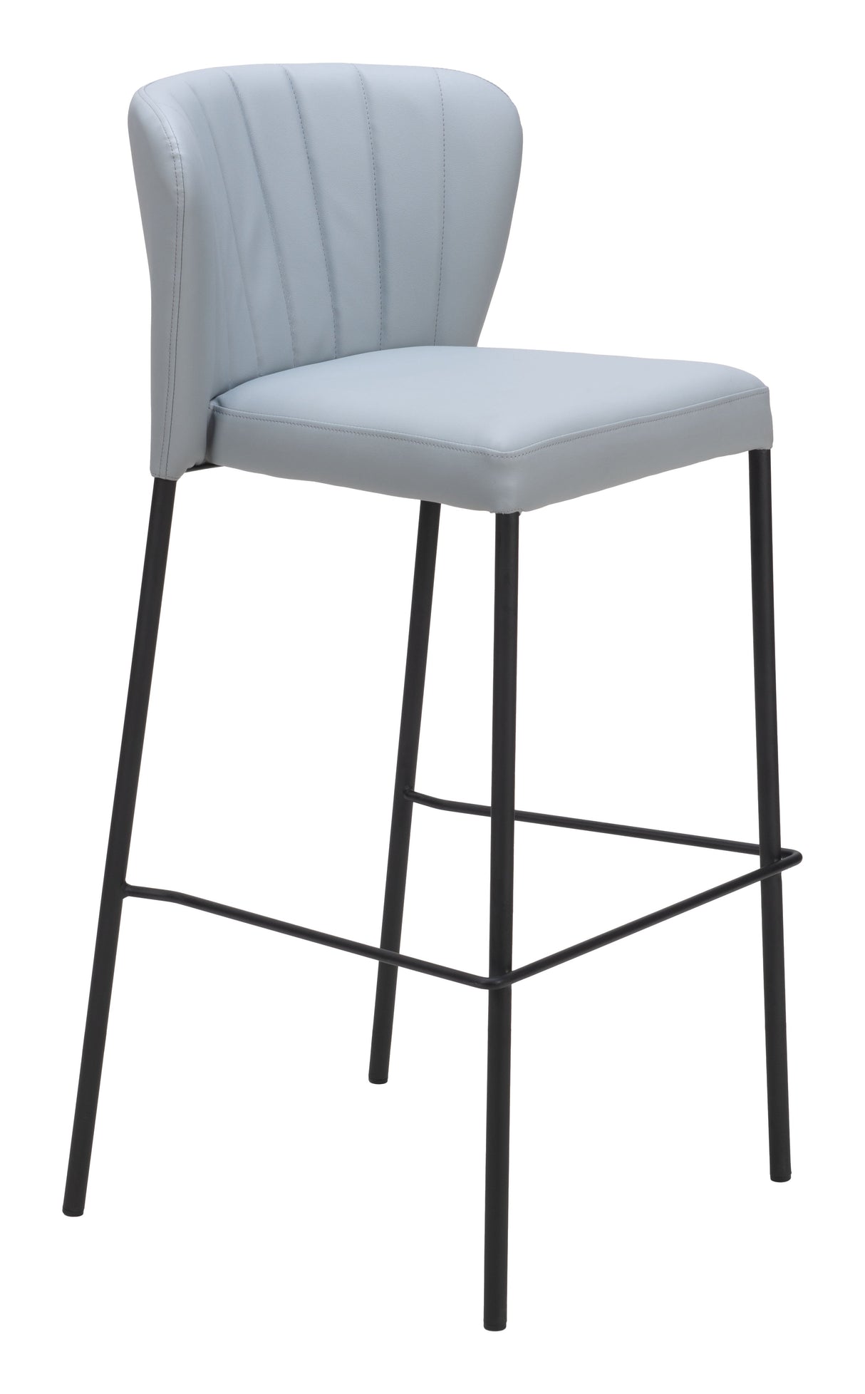 Linz Gray Barstool (Set of 2) by Zuomod at Eve Furniture