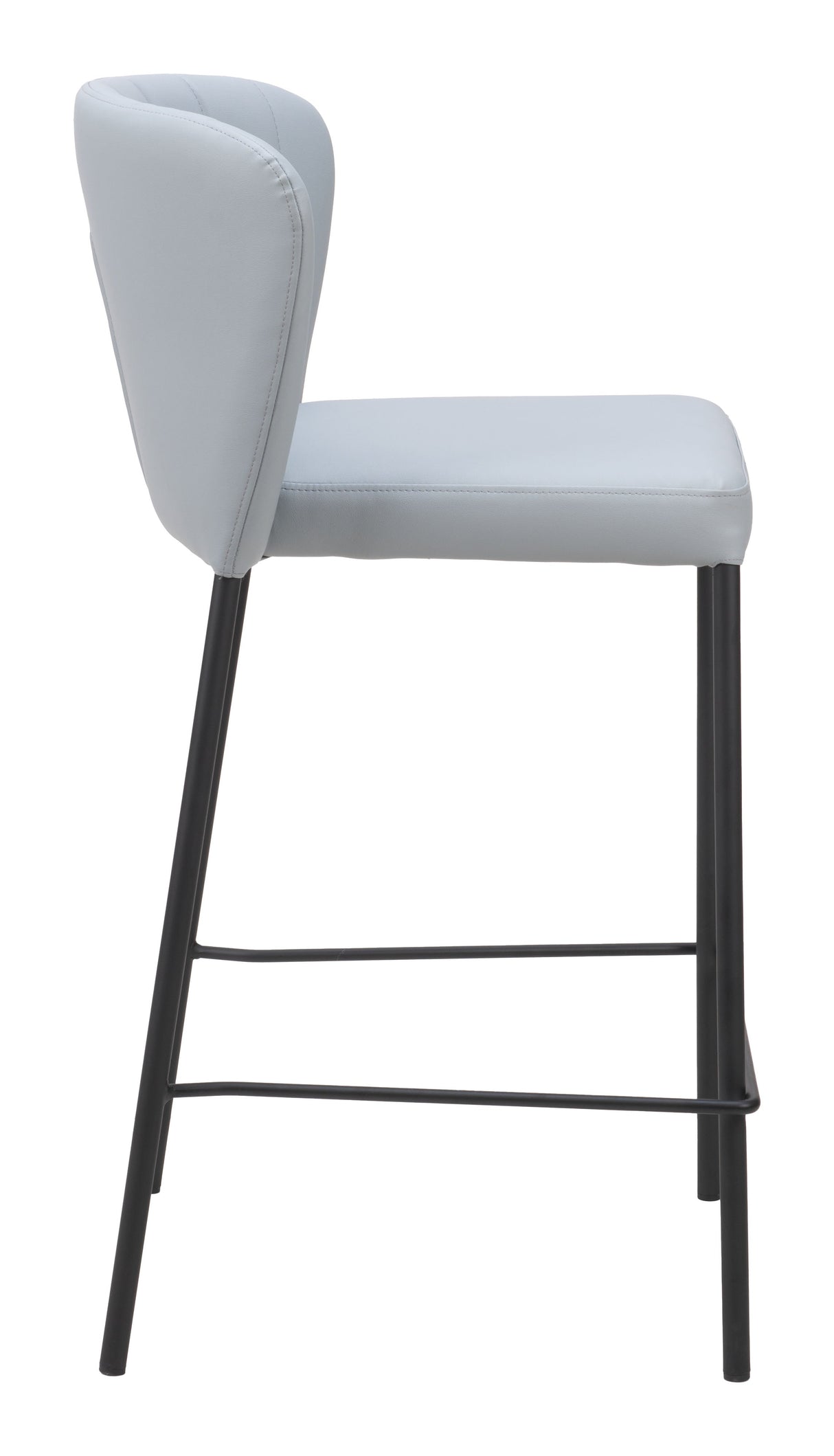 Linz Gray Counter Stool (Set of 2) by Zuomod at Eve Furniture
