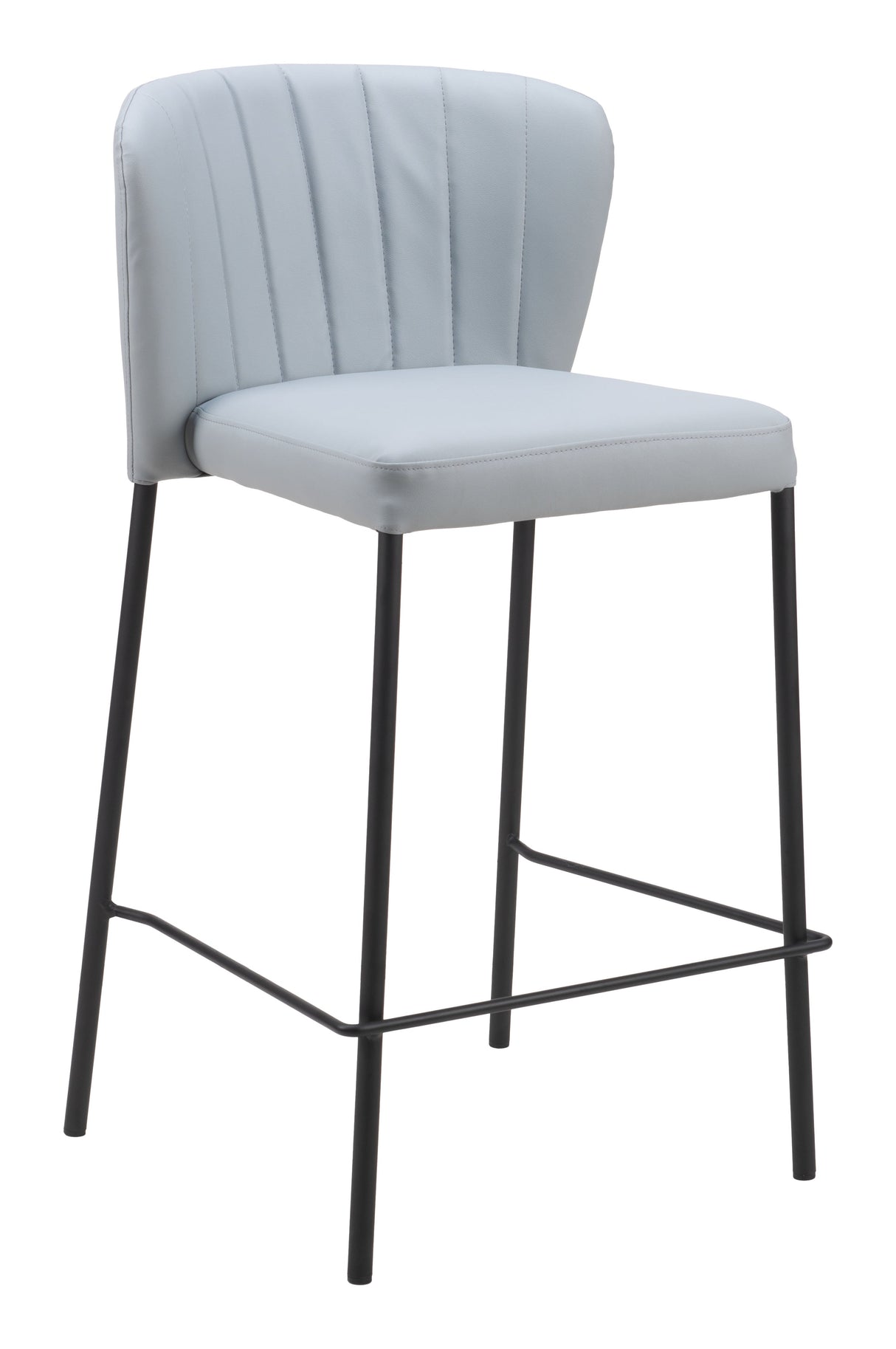 Linz Gray Counter Stool (Set of 2) by Zuomod at Eve Furniture