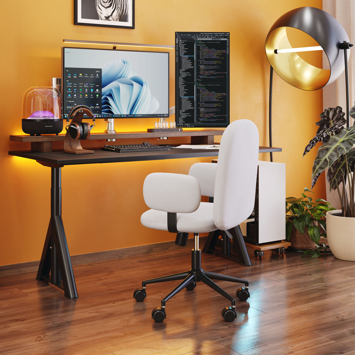 Lionel Beige Office Chair by Zuomod at Eve Furniture