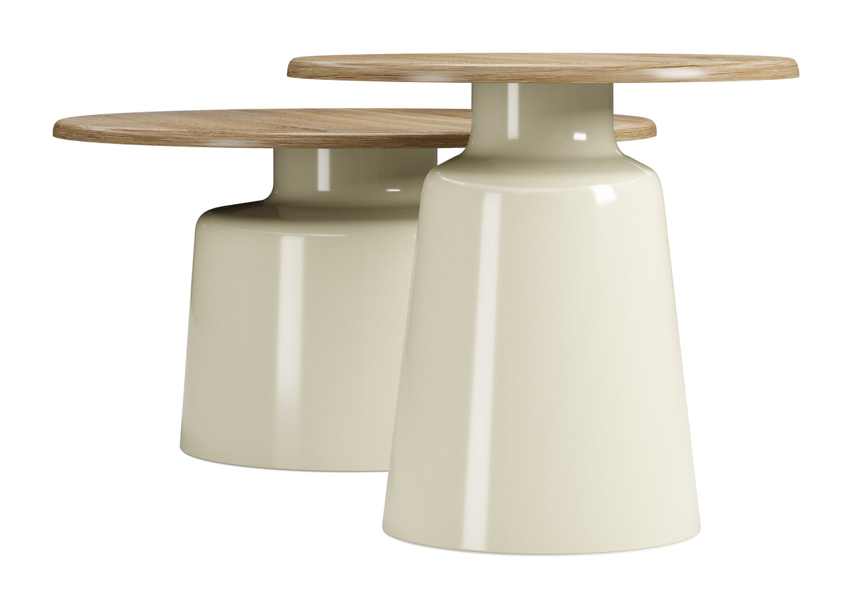 Lireen Natural & Ivory Coffee Table Set (2-Piece) by Zuomod at Eve Furniture