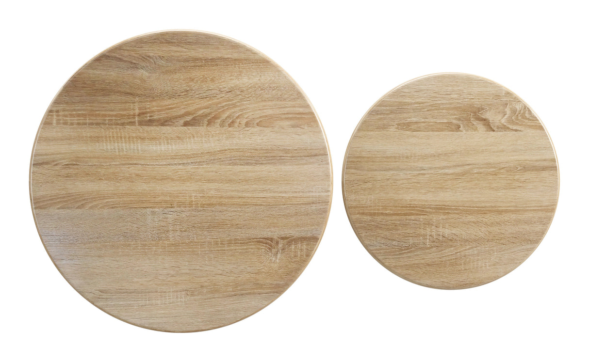 Lireen Natural & Ivory Coffee Table Set (2-Piece) by Zuomod at Eve Furniture
