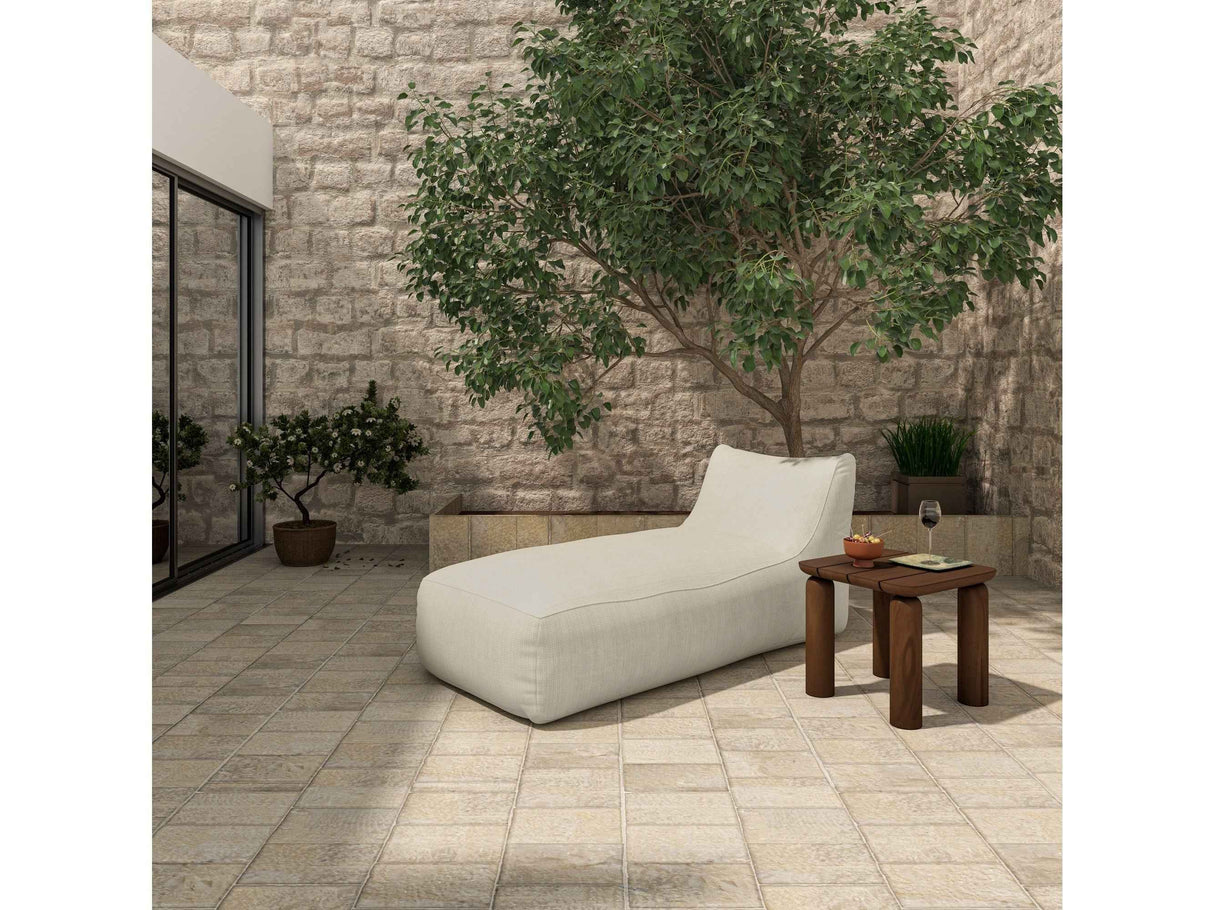 Lirio Cream Outdoor Chaise by Moe's Home at Eve Furniture