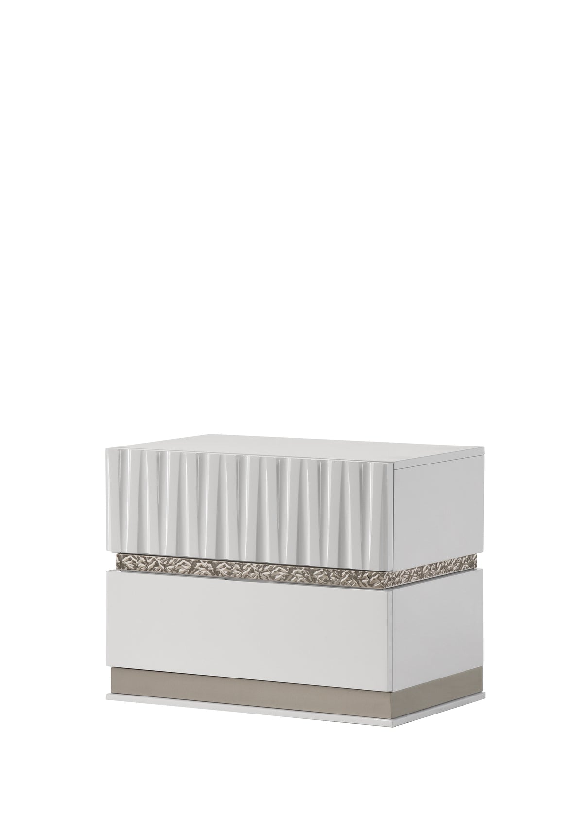 Lisbon White Platform Bedroom Set by New Era Innovations at Eve Furniture
