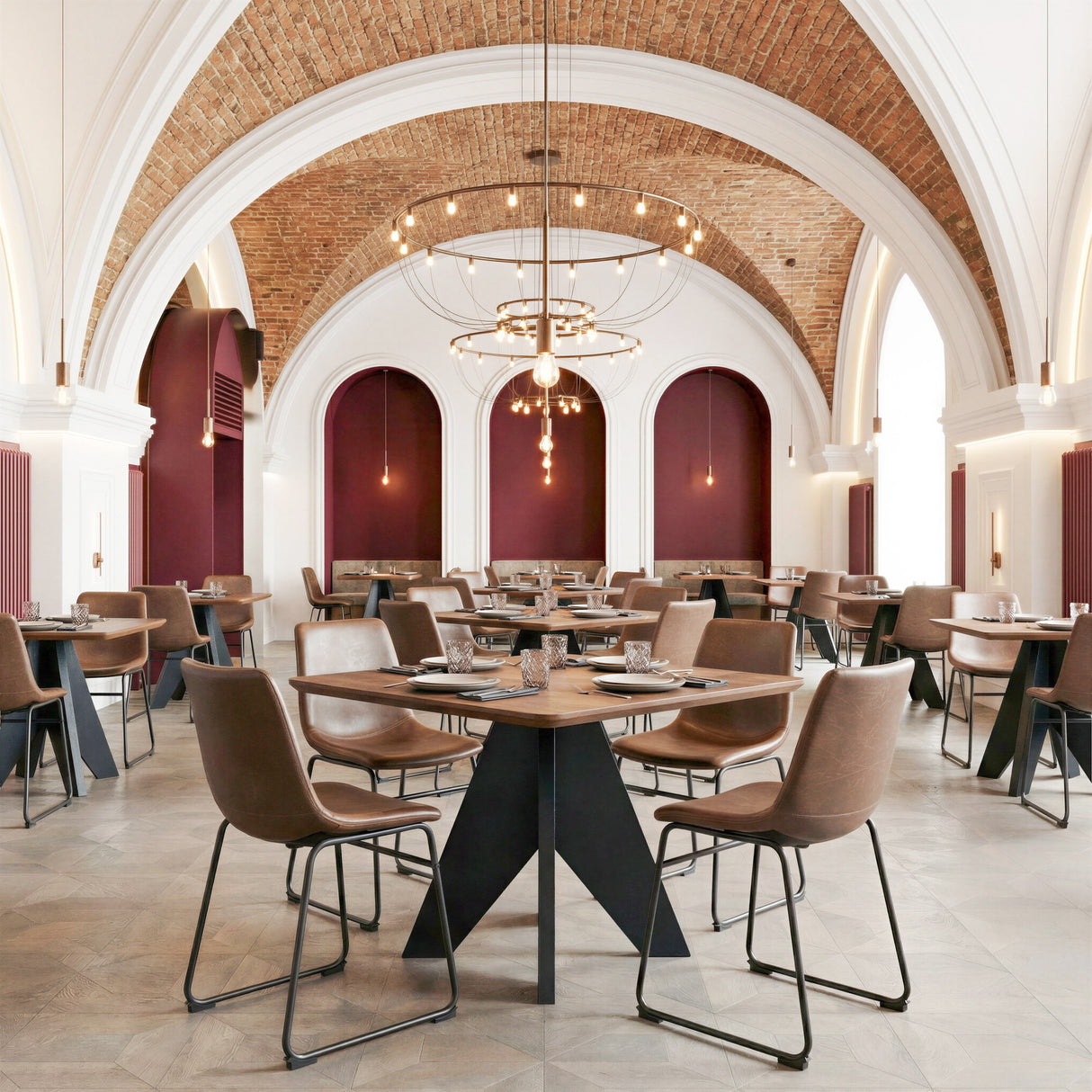 Lisse Espresso Square Dining Table by Zuomod at Eve Furniture