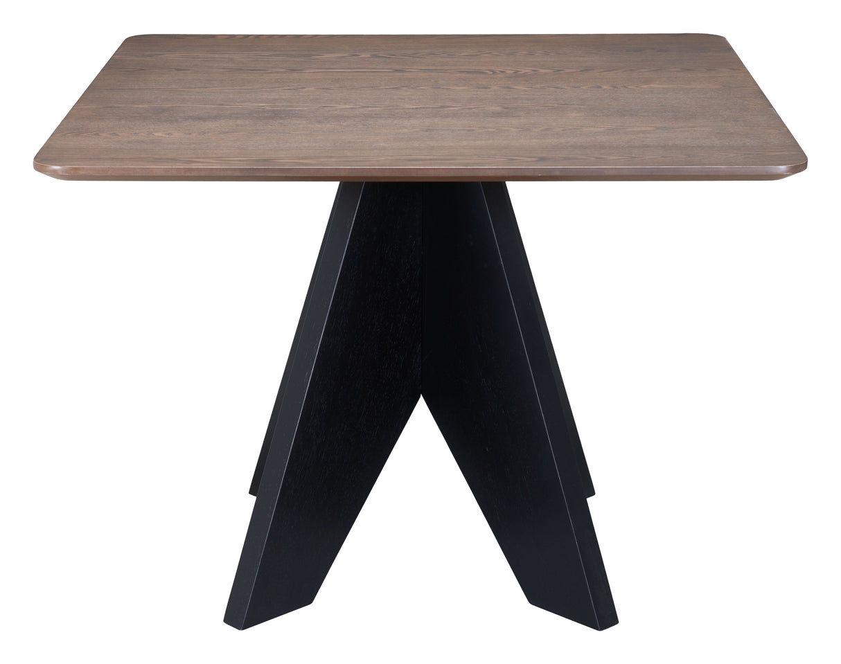 Lisse Espresso Square Dining Table by Zuomod at Eve Furniture