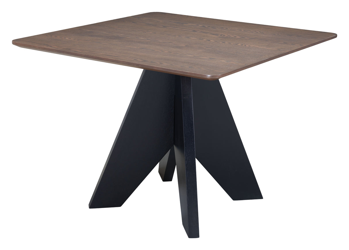 Lisse Espresso Square Dining Table by Zuomod at Eve Furniture