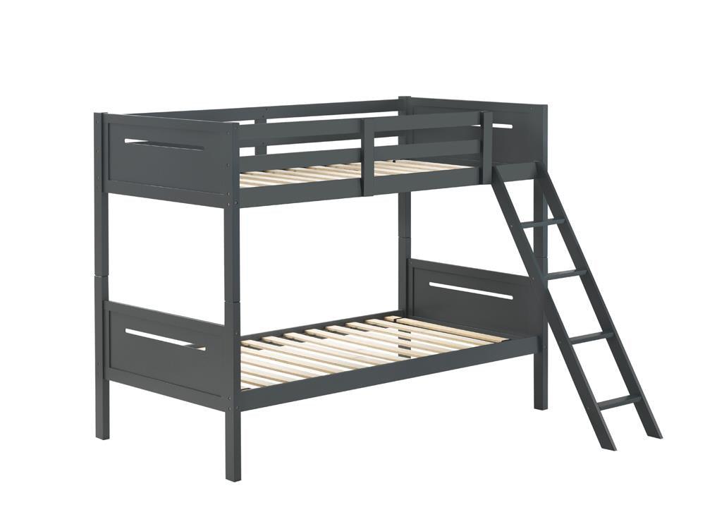 Littleton Gray Twin/Twin Bunk Bed by Coaster at Eve Furniture