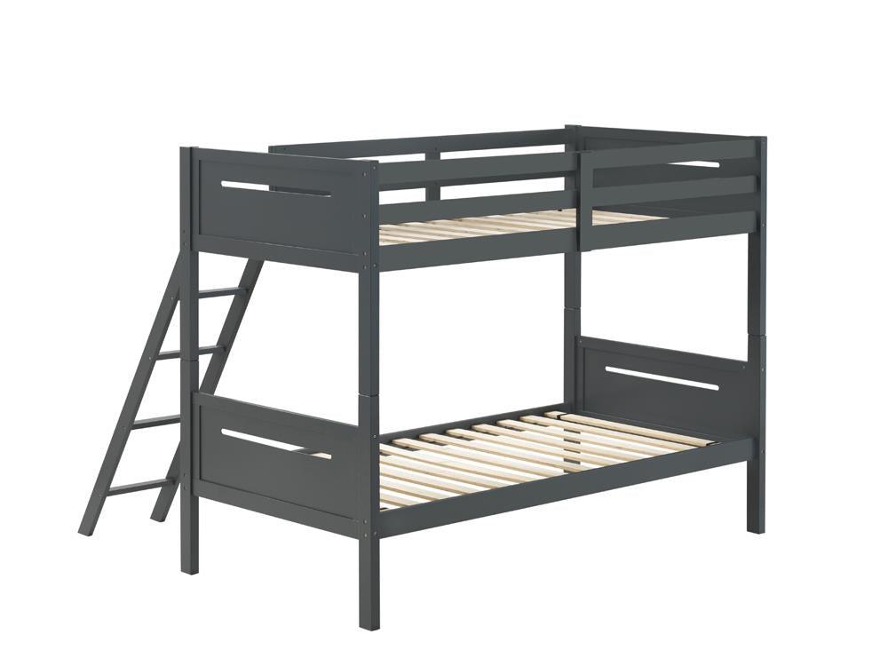 Littleton Gray Twin/Twin Bunk Bed by Coaster at Eve Furniture