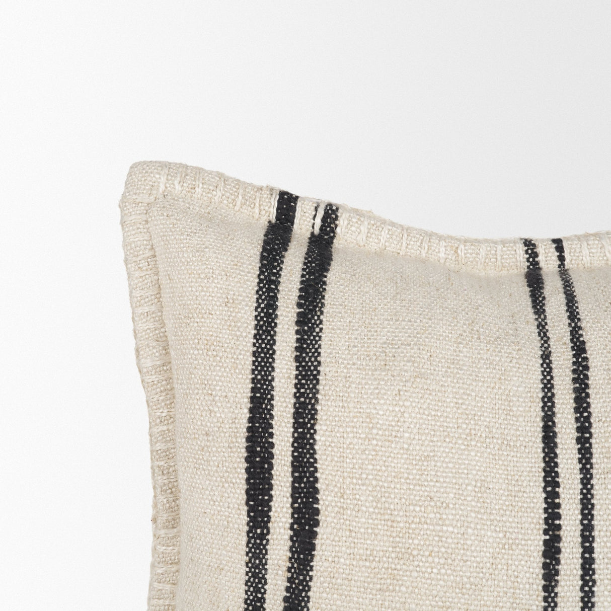 Liv 13x21 Cream w/ Black Stripes Decorative Pillow Cover by Mercana at Eve Furniture