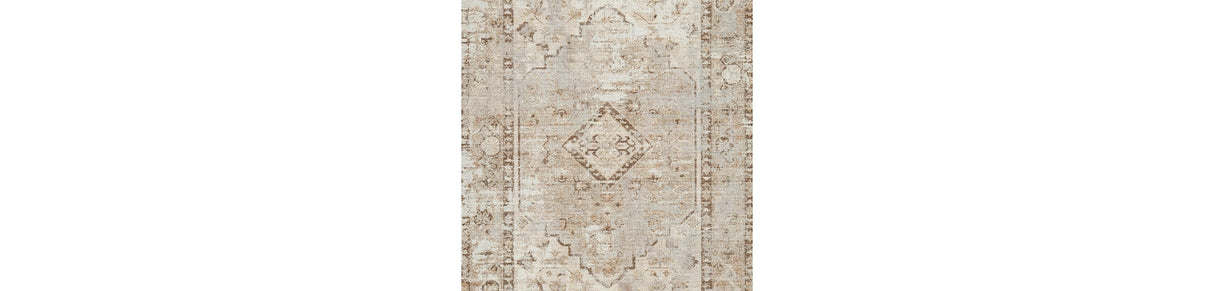 Livdon Brown/Beige/Gray Washable Medium Rug by Ashley at Eve Furniture